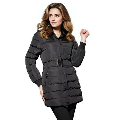 "Frosted Luxe" Jacket for Women - Cozy Winter Coat Casual Fabric Womenswear Breathable Elegant Fit Polyester Casual Fabric