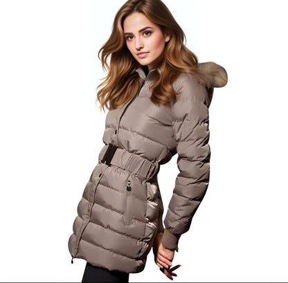 "Frosted Luxe" Jacket for Women - Cozy Winter Coat Casual Fabric Womenswear Breathable Elegant Fit Polyester Casual Fabric