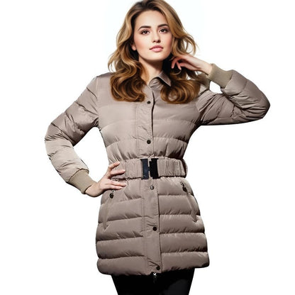 "Frosted Luxe" Jacket for Women - Cozy Winter Coat Casual Fabric Womenswear Breathable Elegant Fit Polyester Casual Fabric