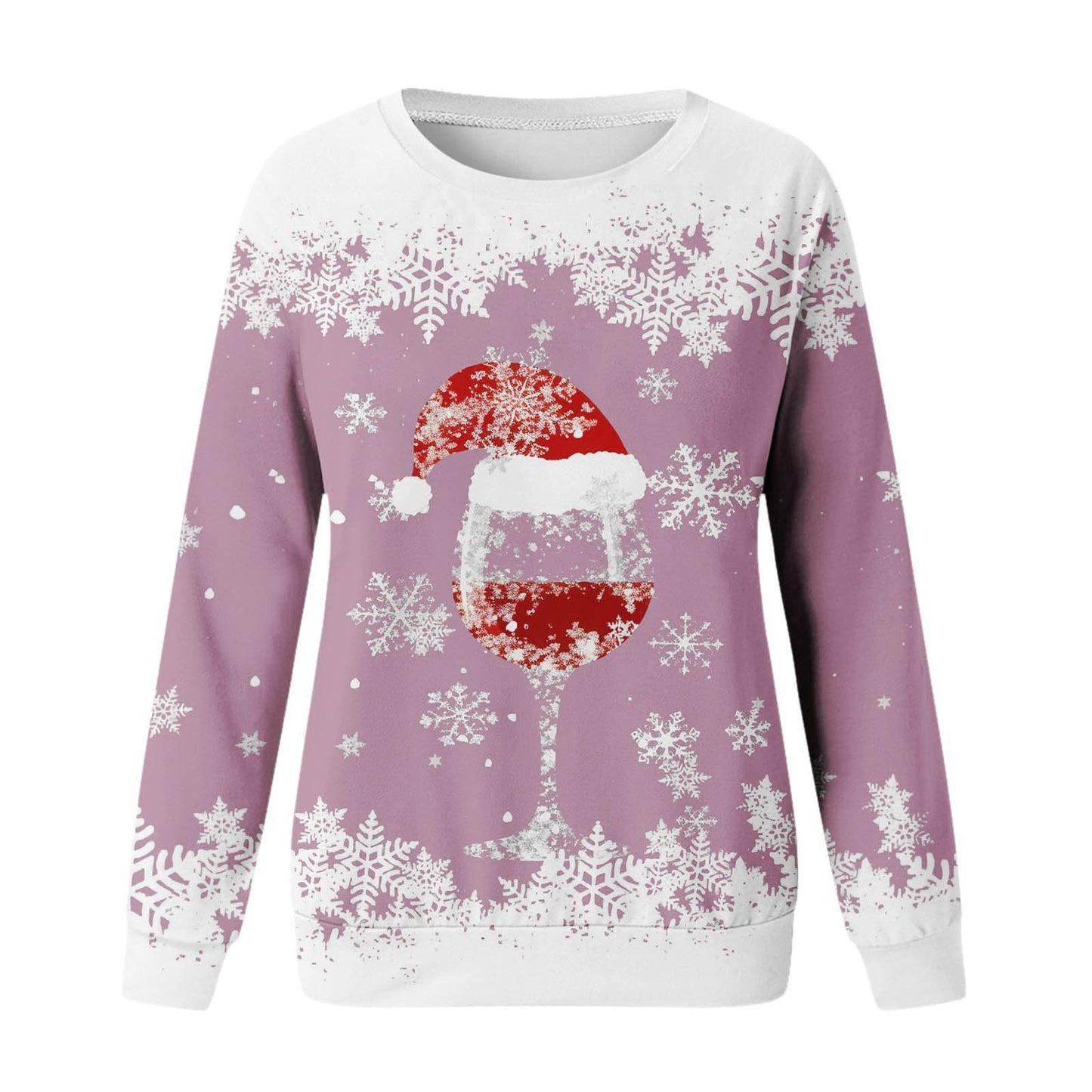 Christmas New Women's Round Neck Sweater 3D Digital Printing Casual Women's Clothing