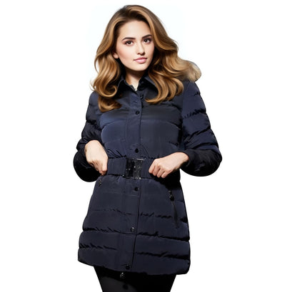 "Frosted Luxe" Jacket for Women - Cozy Winter Coat Casual Fabric Womenswear Breathable Elegant Fit Polyester Casual Fabric