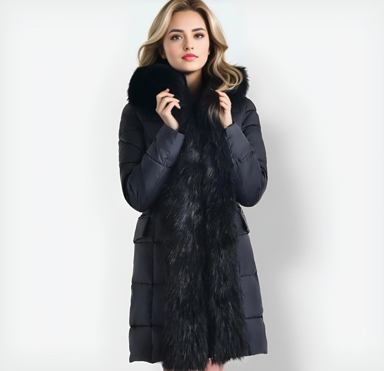 "Eterna Luxe" Ladies Jacket - Women's Casual and Elegant Fur Coat Casual Comfort Casual Comfort