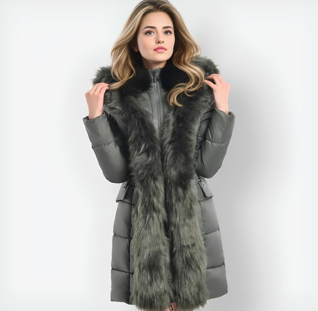 "Eterna Luxe" Ladies Jacket - Women's Casual and Elegant Fur Coat Casual Comfort Casual Comfort