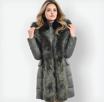 "Eterna Luxe" Ladies Jacket - Women's Casual and Elegant Fur Coat Casual Comfort Casual Comfort