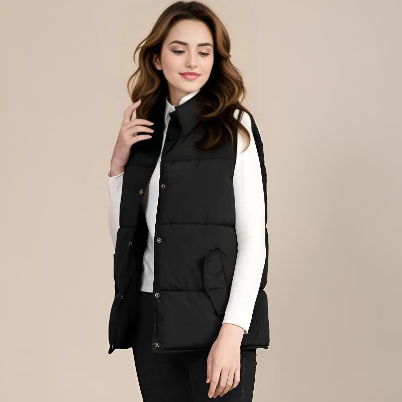 "Glide Vest" Womenswear Jackets Coats, All season Jacket Comfort Fabric Lightweight Polyester Casual Elegance Everyday Fit Piece Comfort Fabric