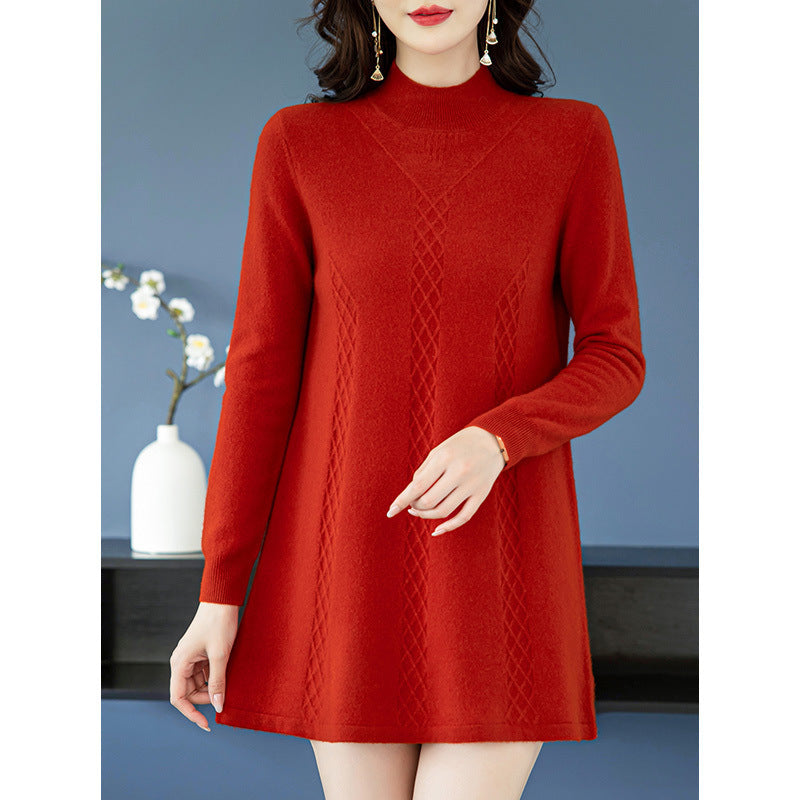 Mid-length Sweater Women's Inner Wear Woolen Skirt